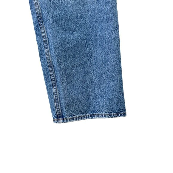 Abercrombie & Fitch The Loose High Rise Distressed Jeans Acid Wash Denim Women 2 - Picture 4 of 15